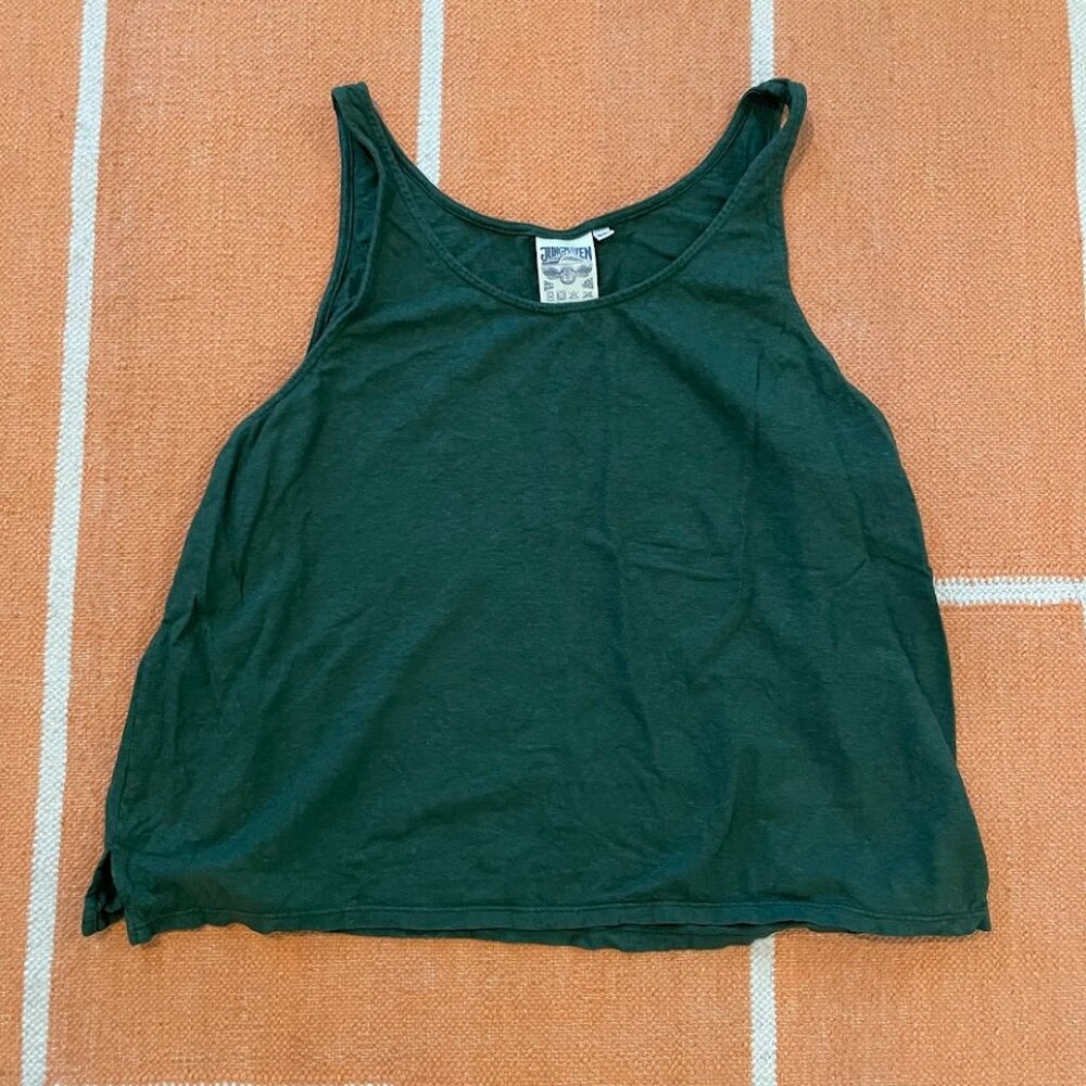 Jungmaven Cropped Tank Hunter Green